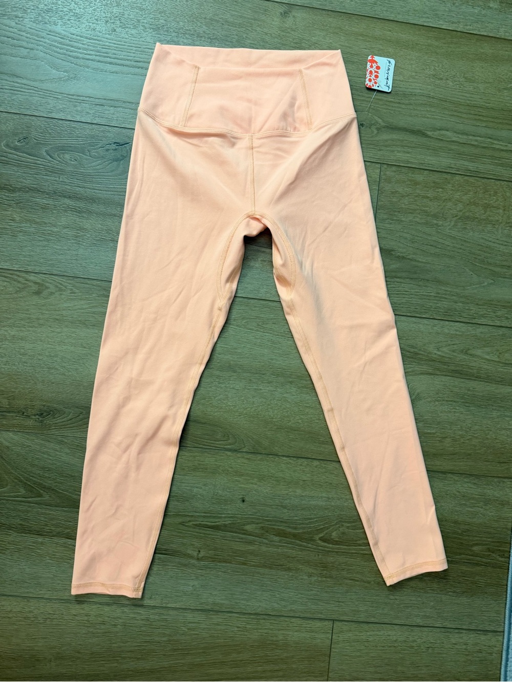 Free People Peach High-Rise Leggings